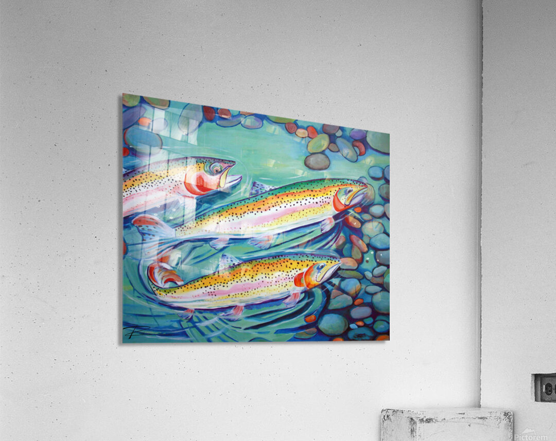 Trout Invasion Impression acrylique