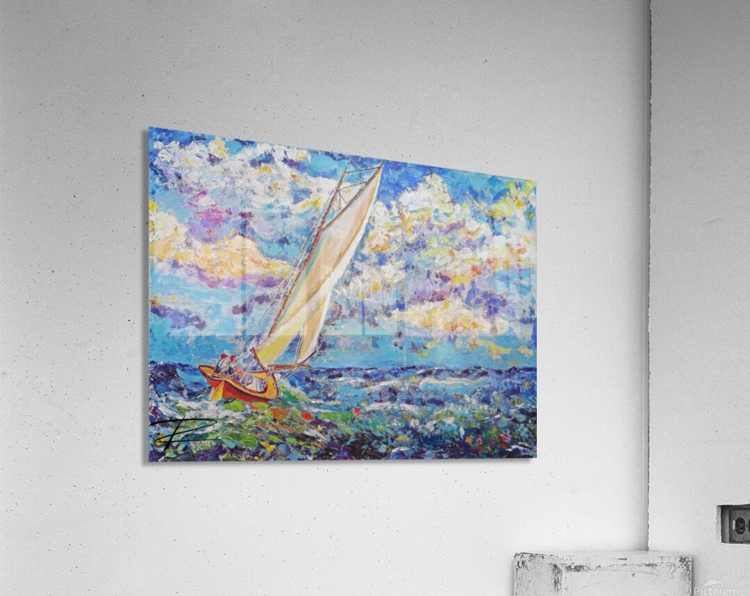 Sailing the Storm Acrylic Print