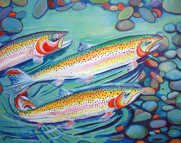 Trout Invasion Print