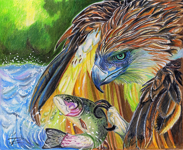 Under The Eagles Wings Print