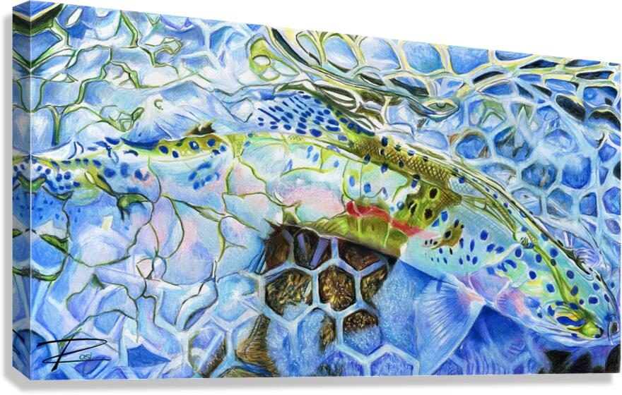 Rainbow Blues Canvas Print