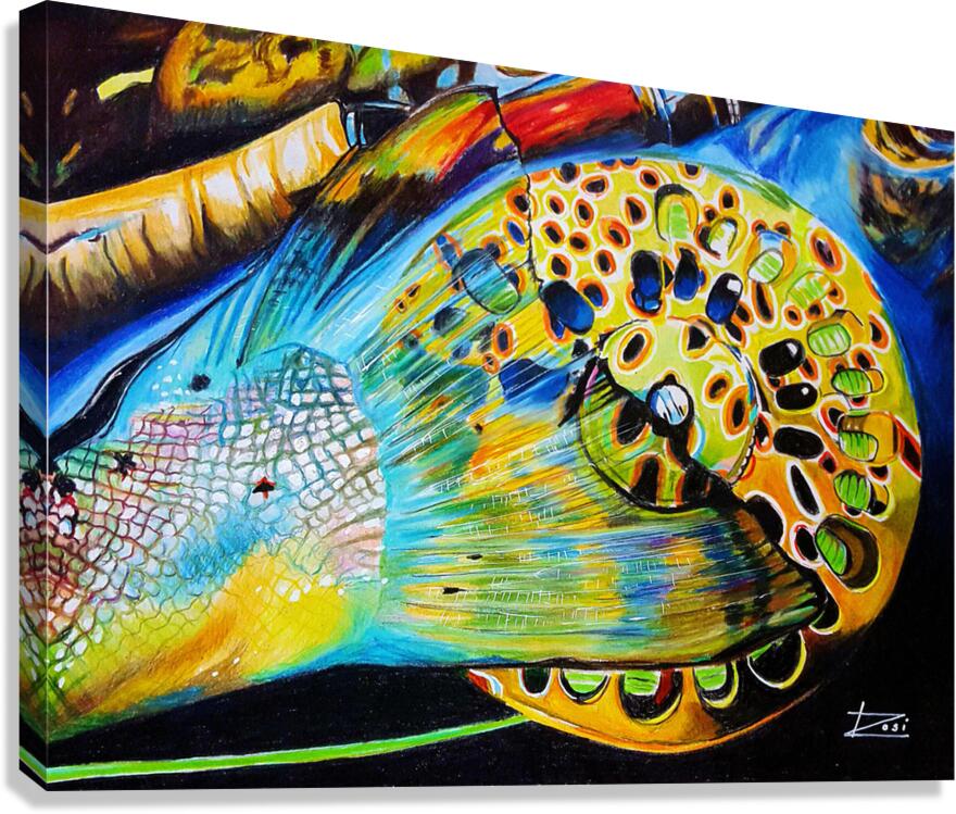 Tail Over Reel Canvas Print