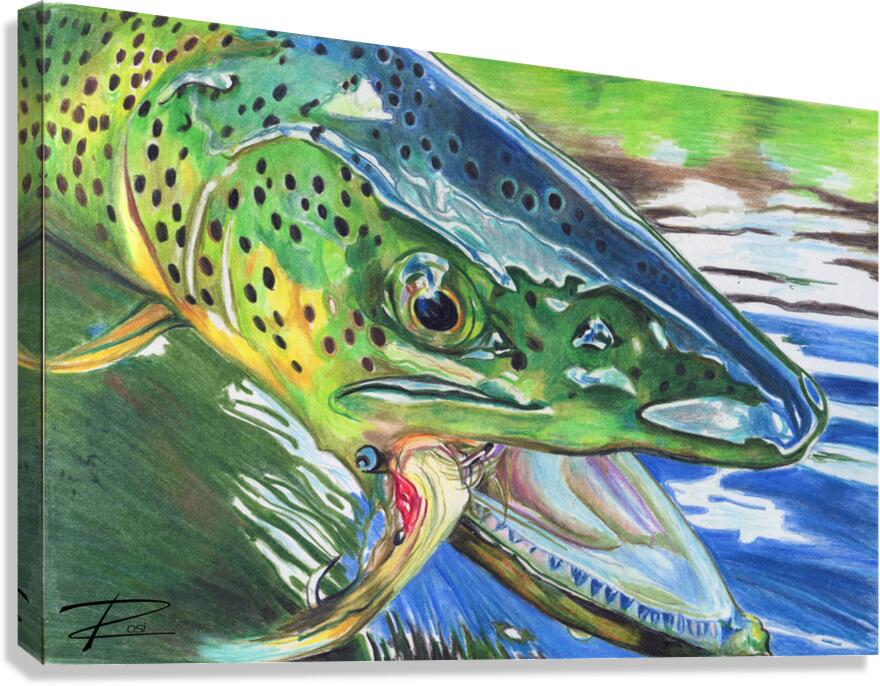 Hooked V  Canvas Print