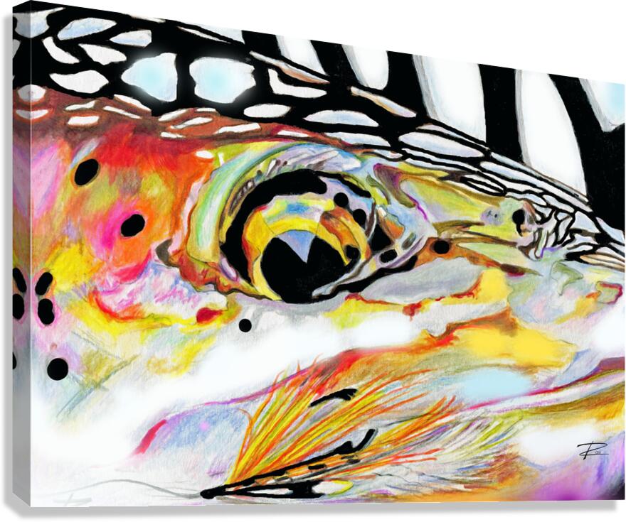 Steelhead with Streamer Canvas Print