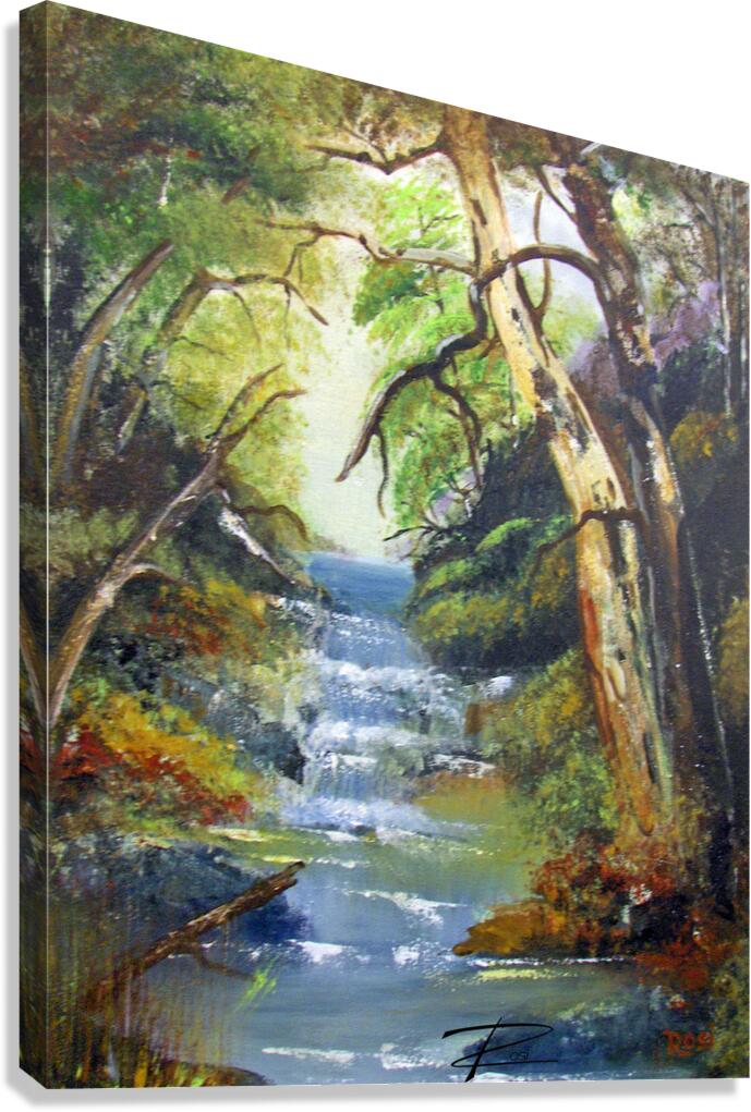 Shady Falls Canvas Print