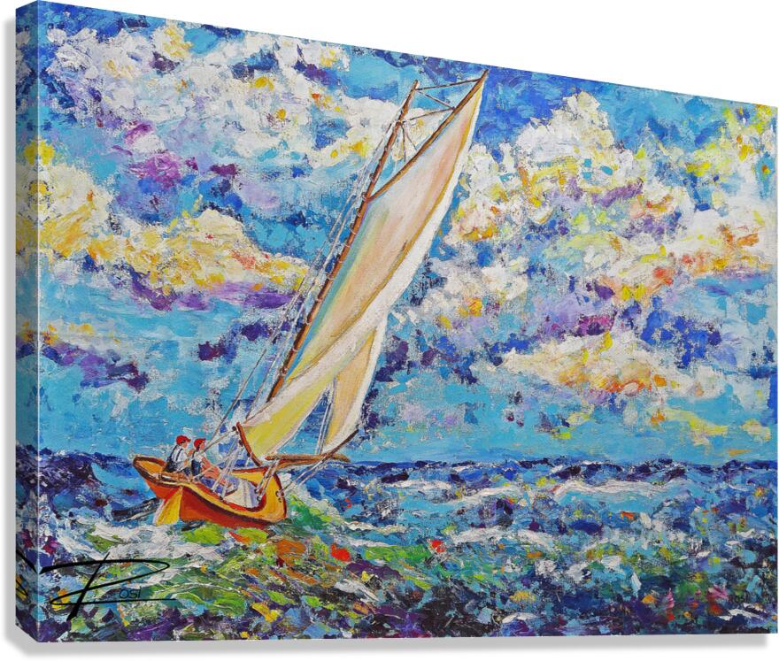 Sailing the Storm Canvas Print