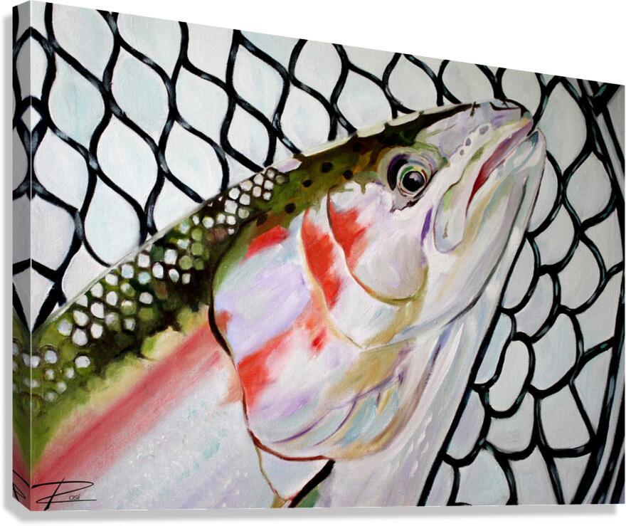 Netted Steelhead Canvas Print