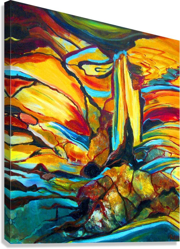 Golden Peaks Canvas Print