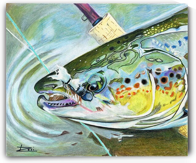Atlantic Salmon Dry Fly by Rosi Oldenburg