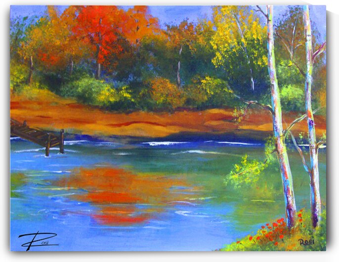 Fall Lake by Rosi Oldenburg