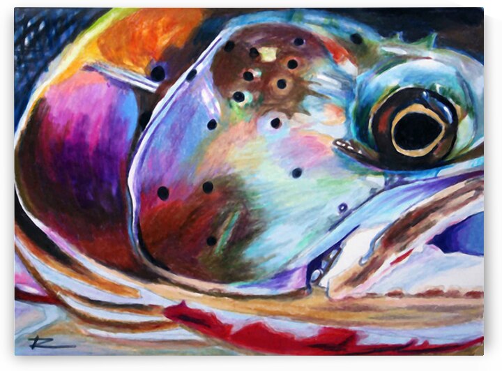 STEELHEAD CLOSEUP  by Rosi Oldenburg