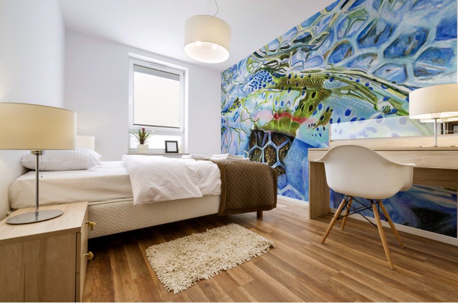 Rainbow Blues Mural print