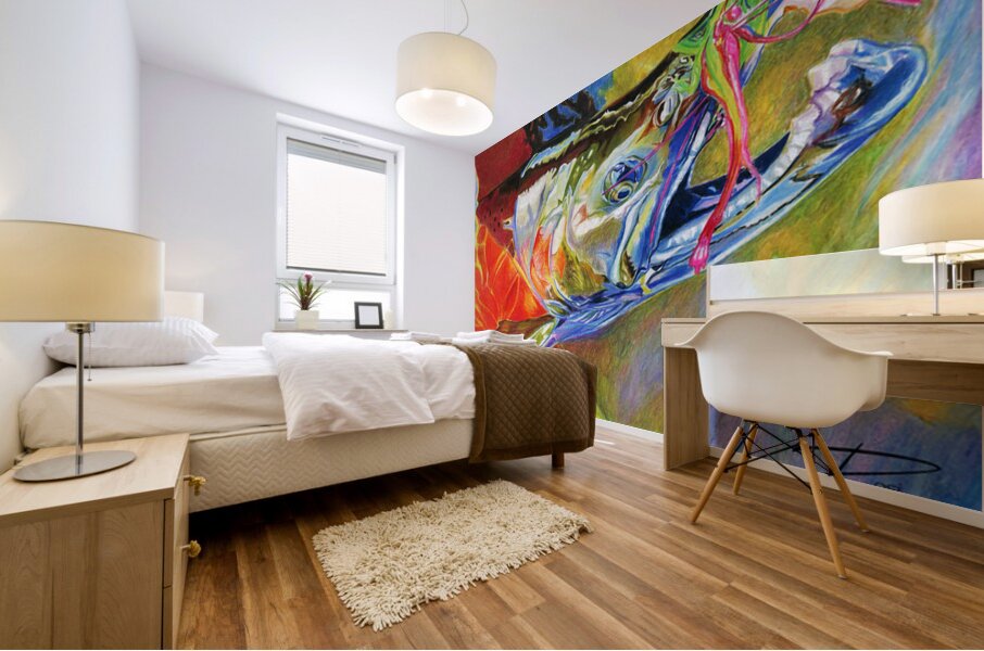 Alaskan Coho Mural print