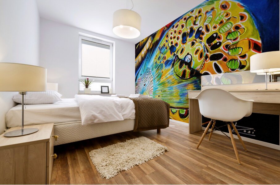 Tail Over Reel Mural print