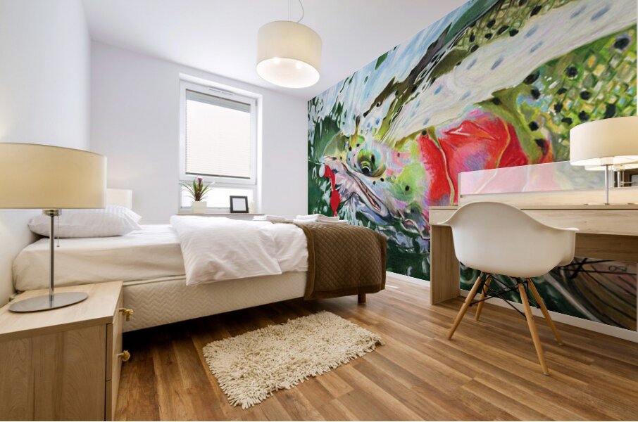Scarlett O Steelhead Mural print