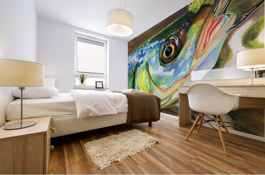 On The Hook II Mural print