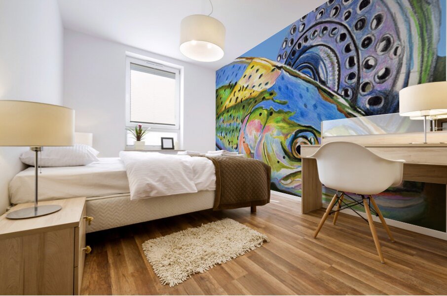 Reel Reflection Mural print