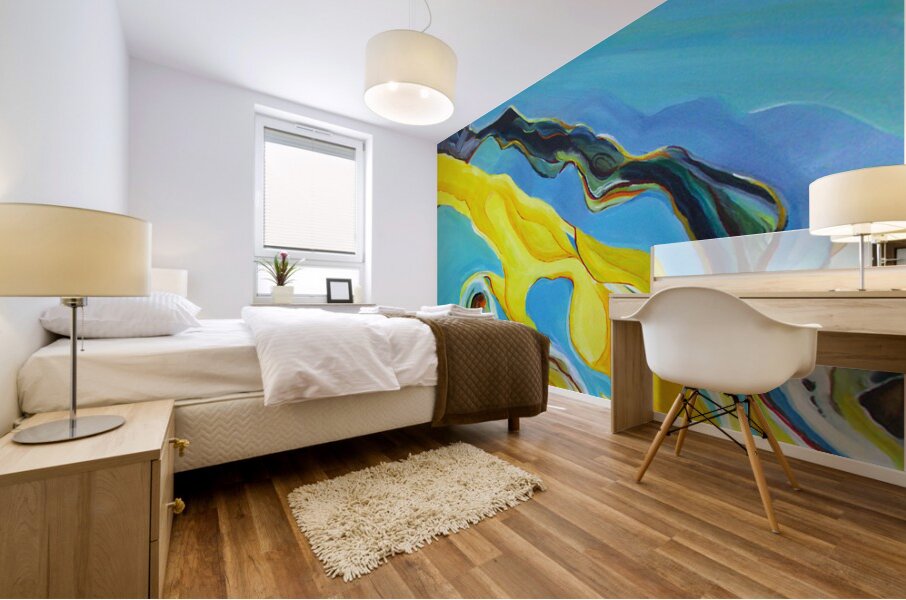 African Rock Mural print