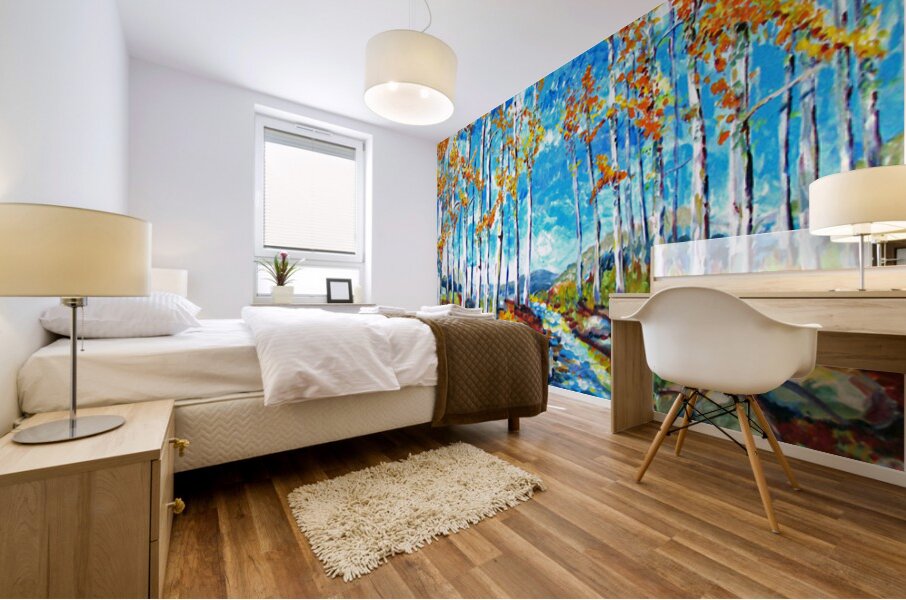 Aspens 2 Mural print