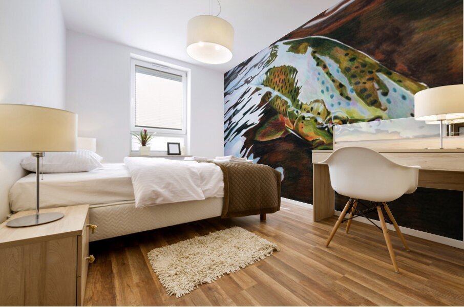 Trout Release Mural print