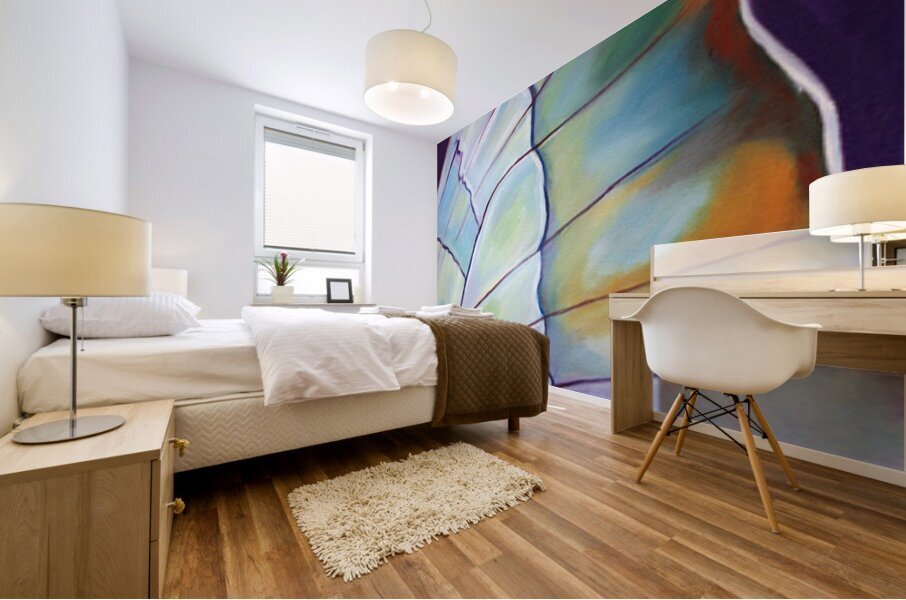 Blue Wing Mural print