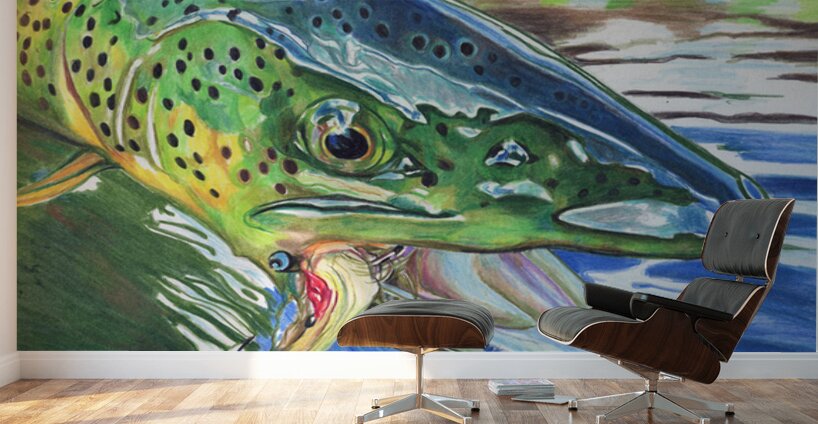 Hooked V  Wall Murals