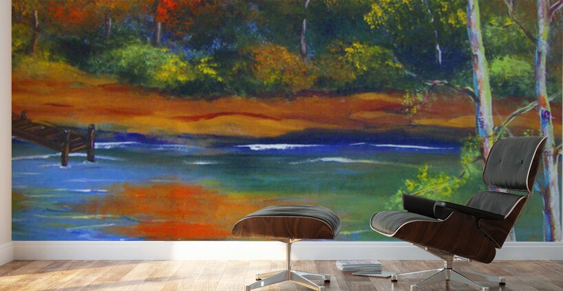 Fall Lake Wall Murals