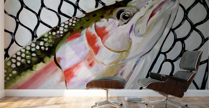 Netted Steelhead Wall Murals