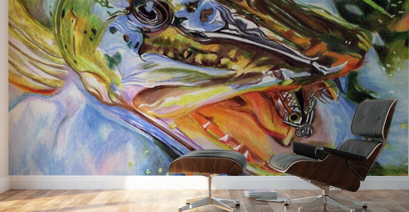 Pike with Lure II Wall Murals