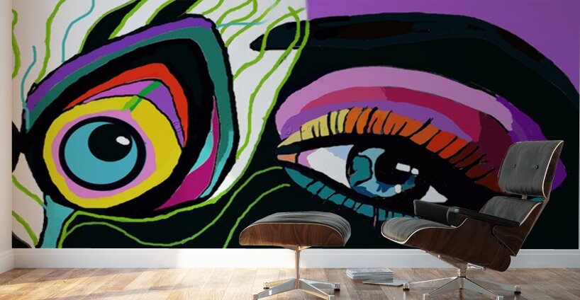 Crazy Peacock Wall Murals