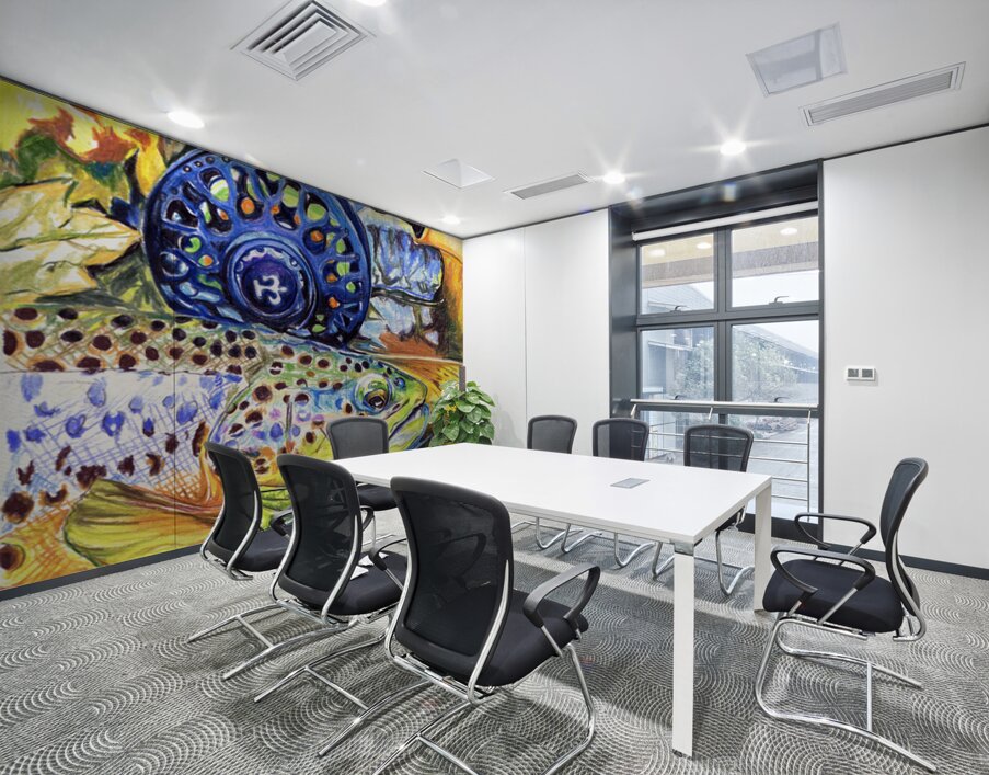 Brown with Rod Wall Printing