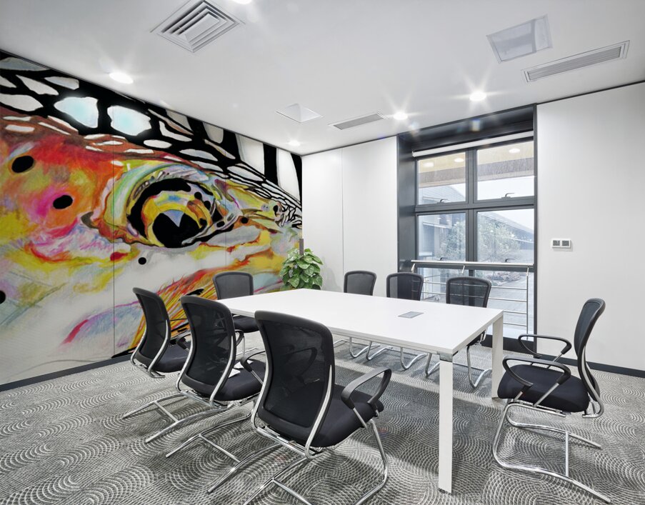 Steelhead with Streamer Wall Printing