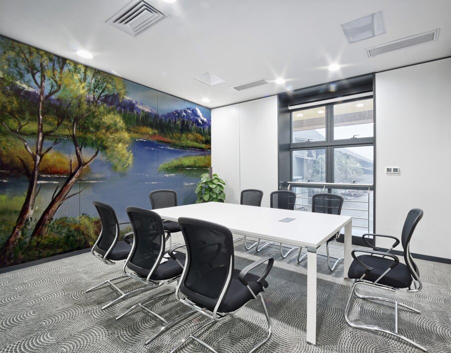 Purple Mountain Wall Printing