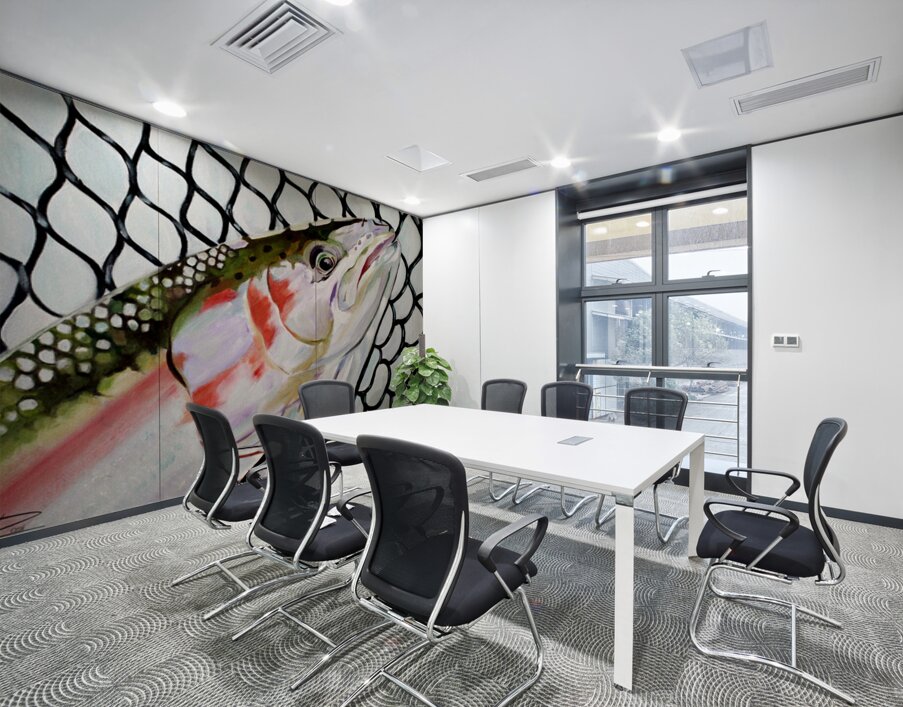 Netted Steelhead Wall Printing