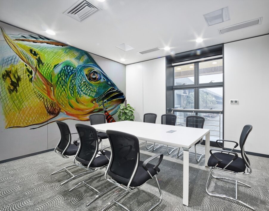 Peacock II Wall Printing