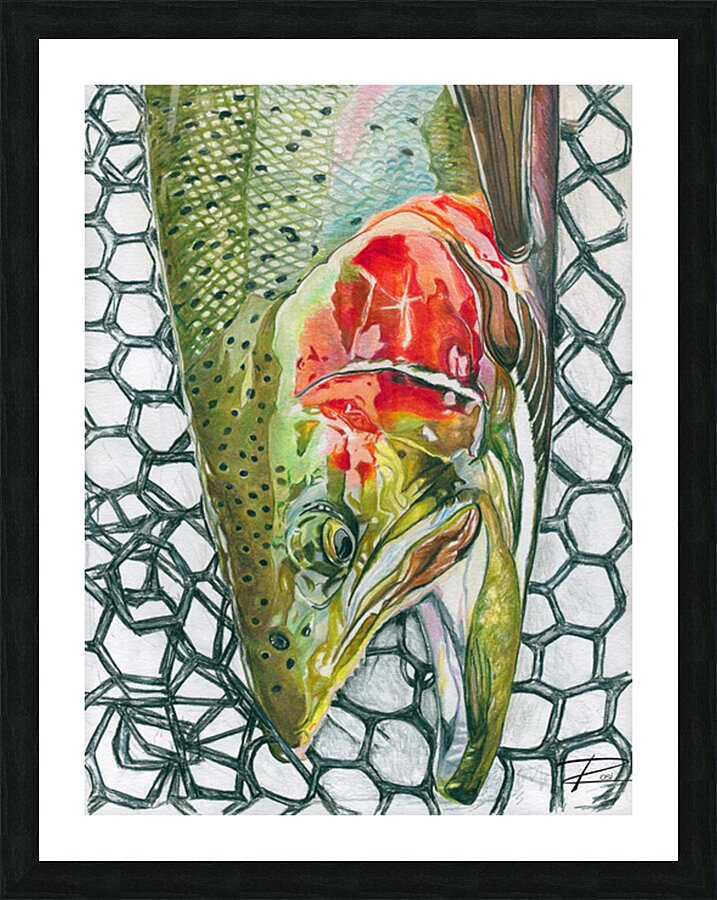 Metallic Steel Picture Frame print