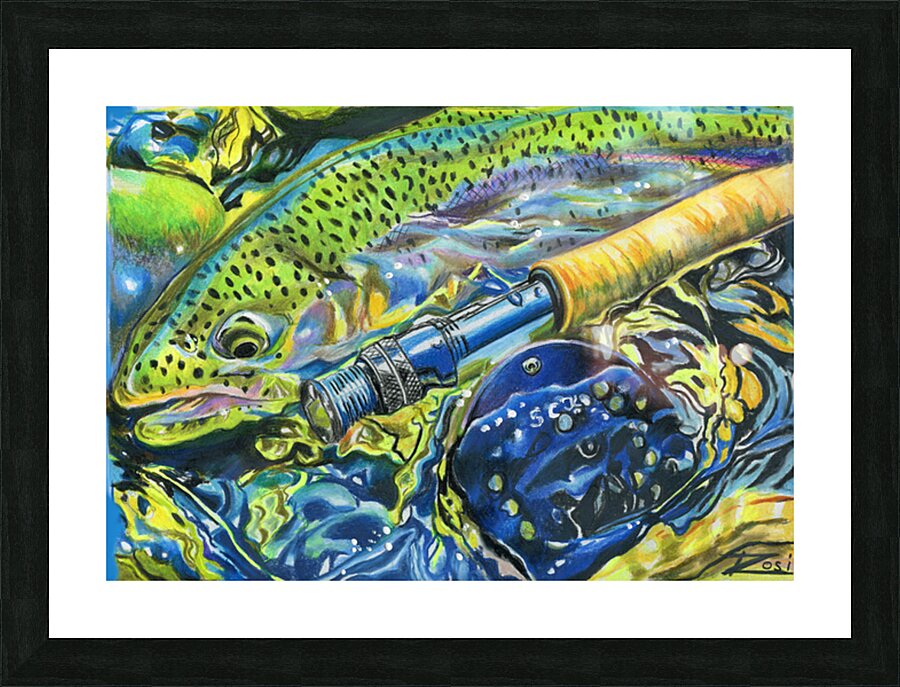 Rainbow Reflection Picture Frame print