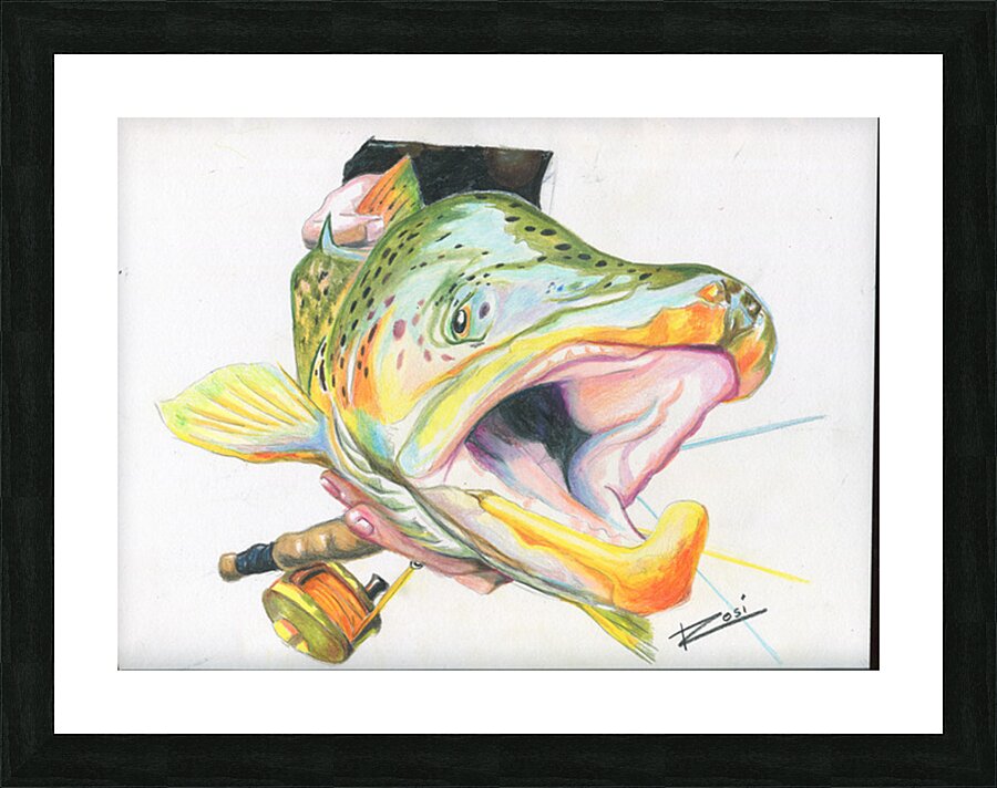 Big Mouth Picture Frame print