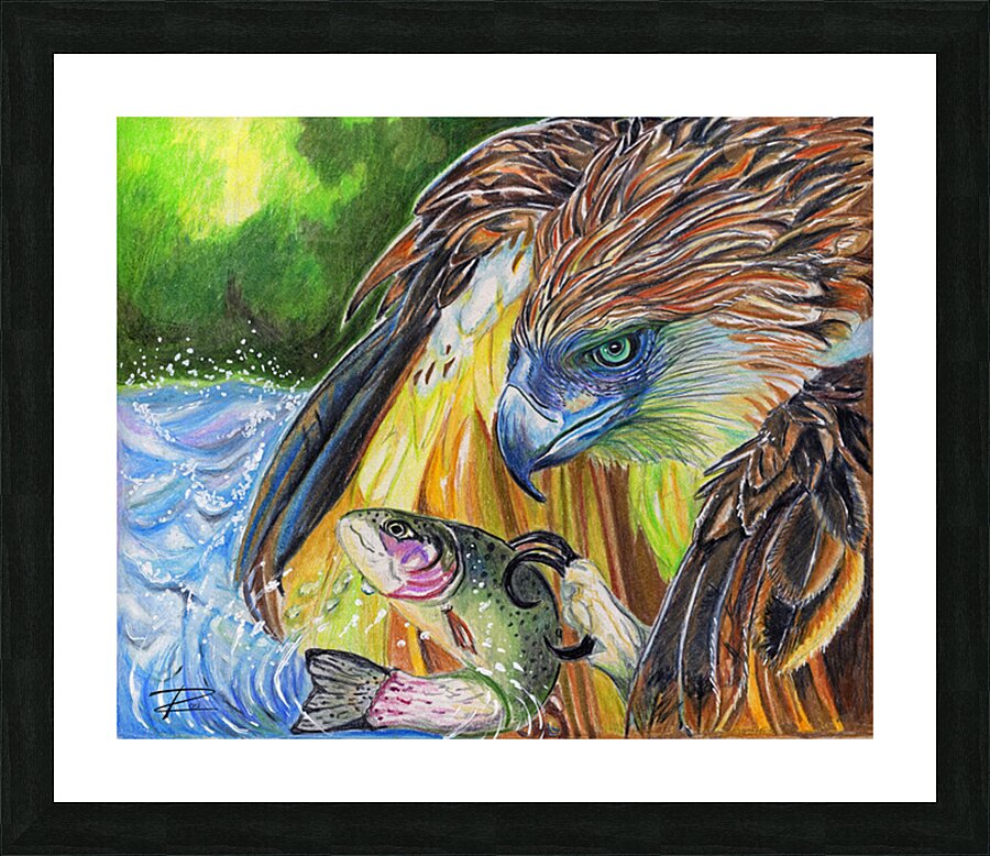 Under The Eagles Wings Picture Frame print