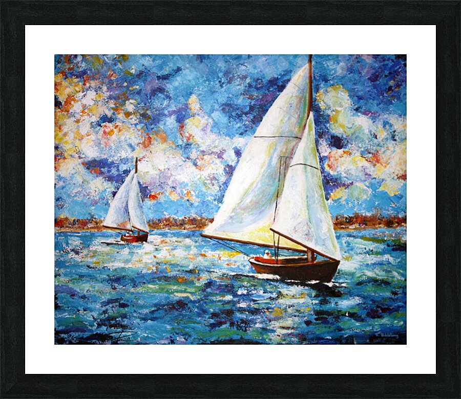 Sailboat Impression et Cadre photo