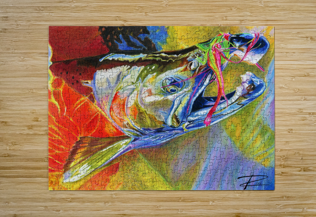 Alaskan Coho Rosi Oldenburg Puzzle printing