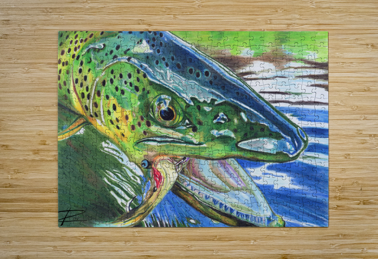 Hooked V  Rosi Oldenburg Puzzle printing