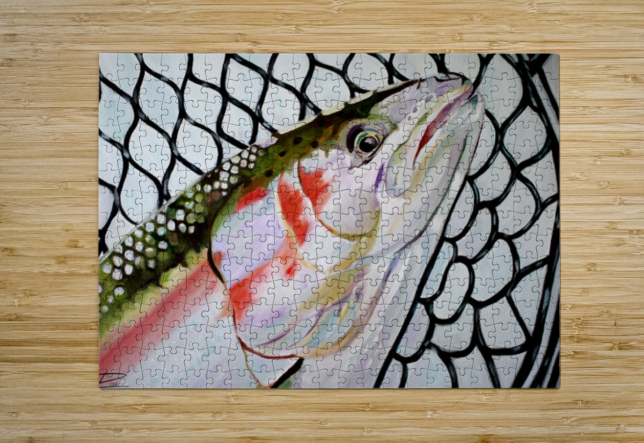 Netted Steelhead Rosi Oldenburg Puzzle printing