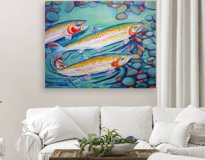 Trout Invasion by Rosi Oldenburg
