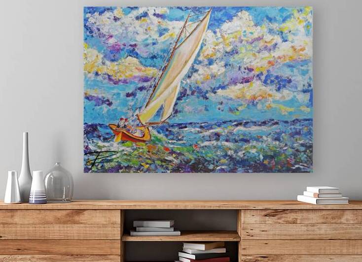 Sailing the Storm by Rosi Oldenburg