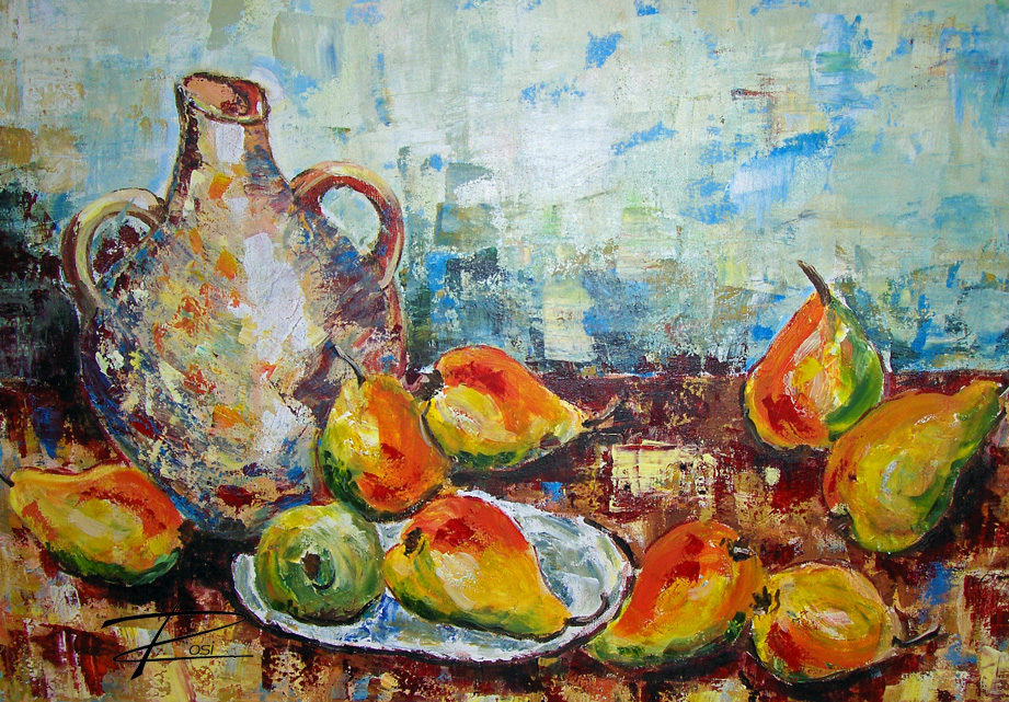 'Nine Pears' by Rosi Oldenburg
