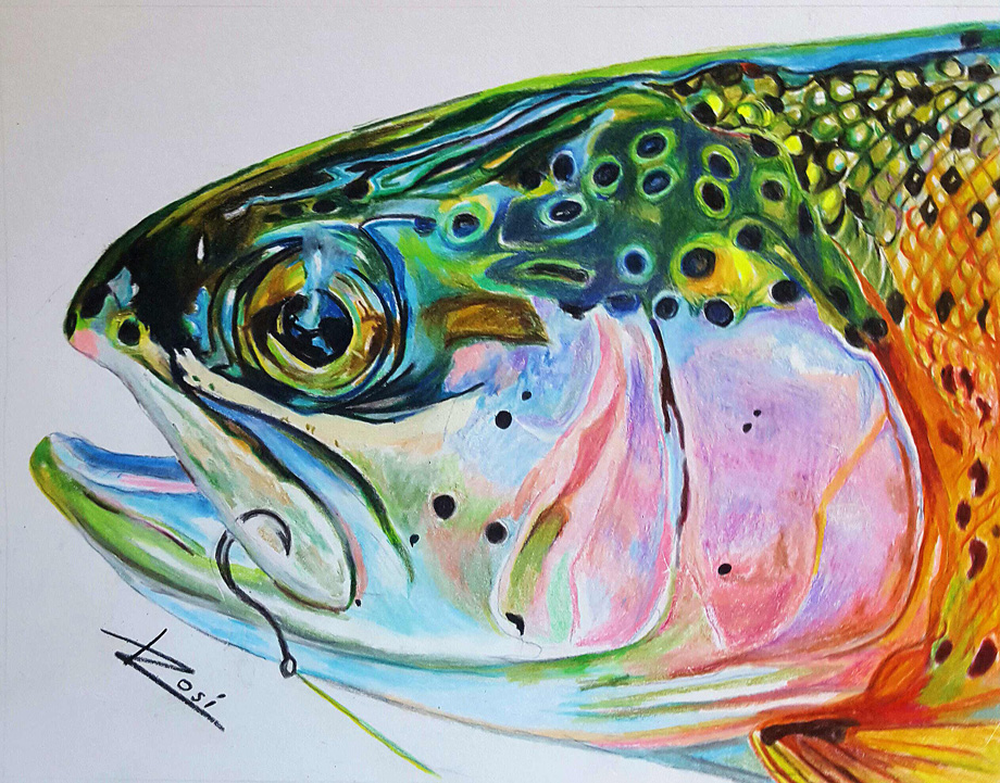 'Rainbow Trout' by Rosi Oldenburg