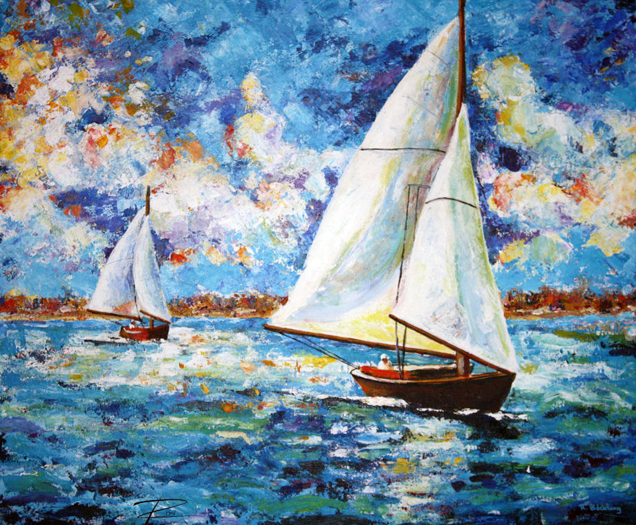 'Sail Boats' by Rosi Oldenburg