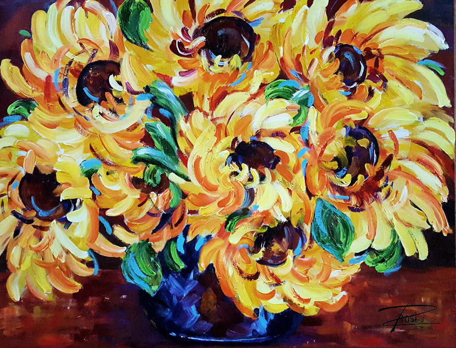 'Sunflowers' by Rosi Oldenburg