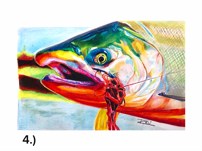 Red Tail Catfish II” – Rosi Oldenburg Fine Art